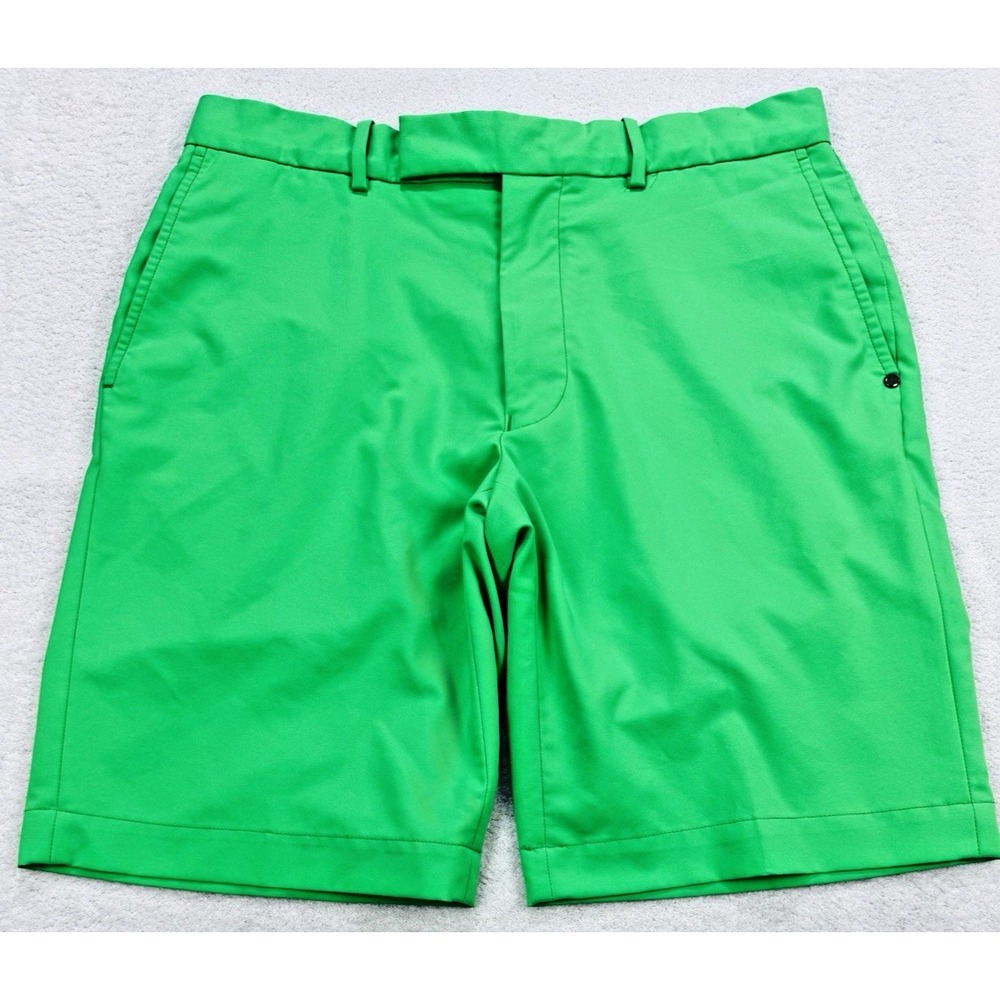 RLX Ralph Lauren Shorts Men 31 Envy Green Cypress‎ Golf 10" Performance
